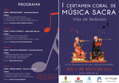 Orpheus Music en el Cartel Certámen Redován 2012
