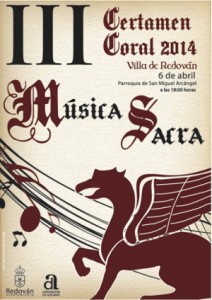 Cartel Certamen Musica Sacra Redován 2014