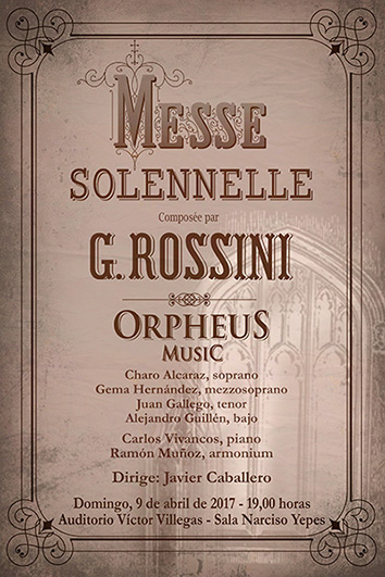 Cartel Orpheus Music Messe Sonelle G. Rossini